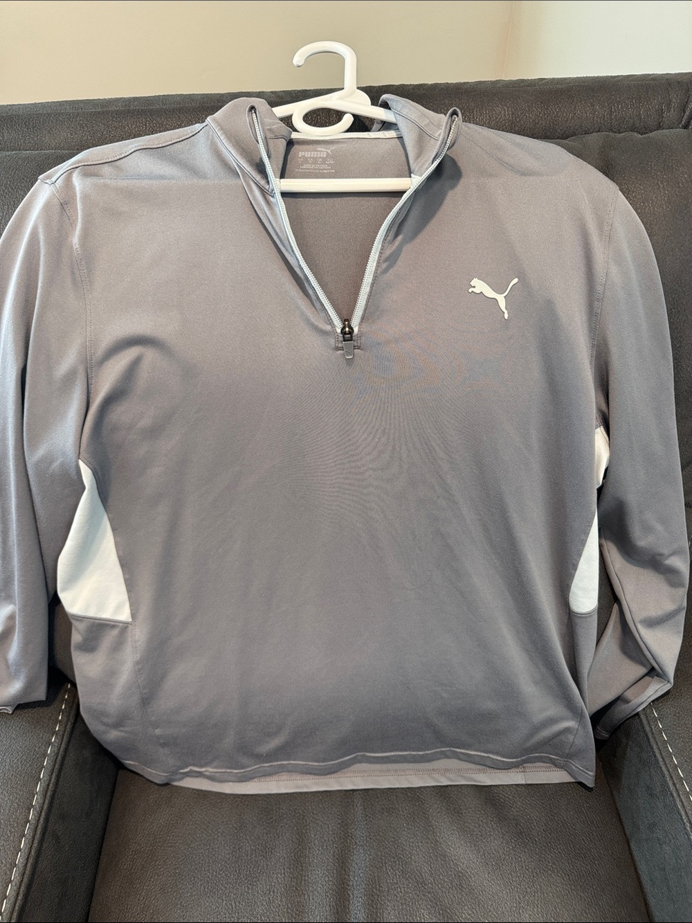 Puma Men’s Light Gray Quarter-Zip
